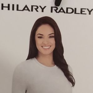 Hilary Radley 2-fer sweater, grey, medium